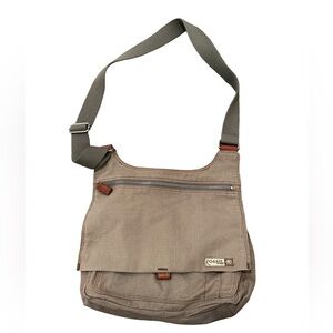 Fossil Voyages Canvas Shoulder Crossbody Bag